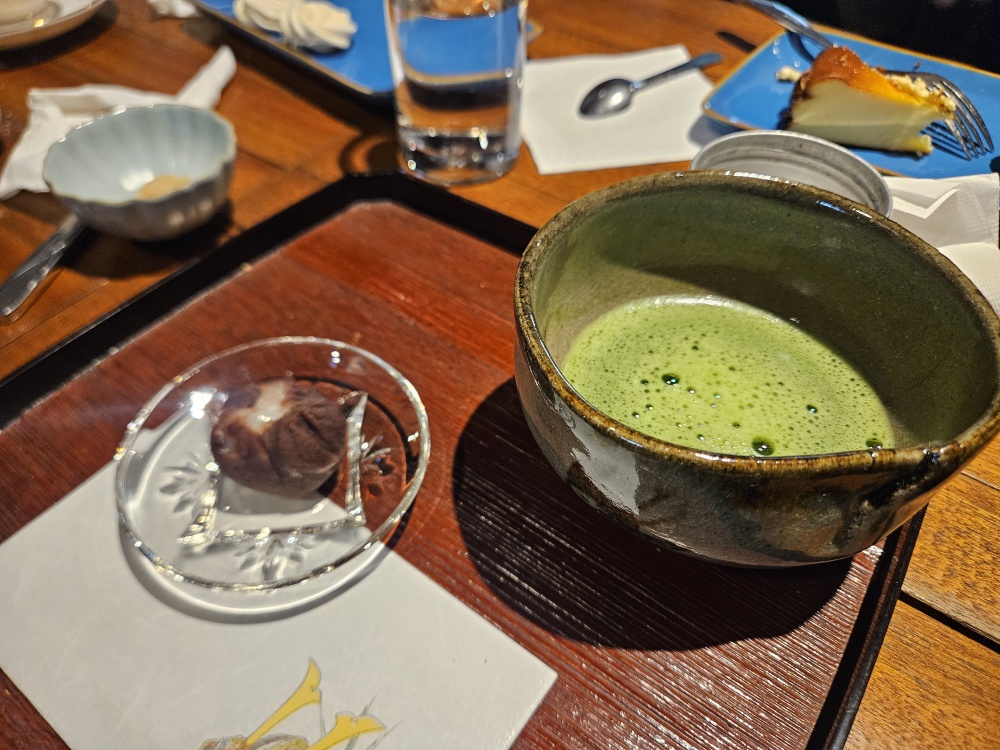 抹茶與和菓子